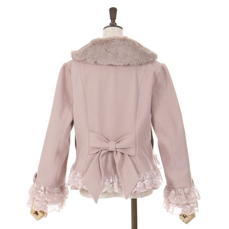 裾レースショートコート[品番：IGAW0005638]｜axes femme（アクシーズ