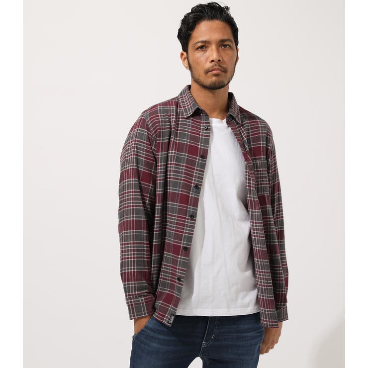 FLANNEL CHECK SHIRT/フランネルチェックシャツ[品番：AZLW0016478