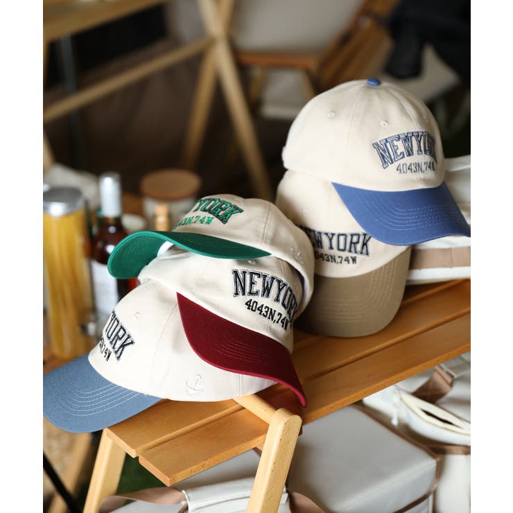 HOOK -original- バイカラーアメカジ刺繍キャップ[品番：XT000010896