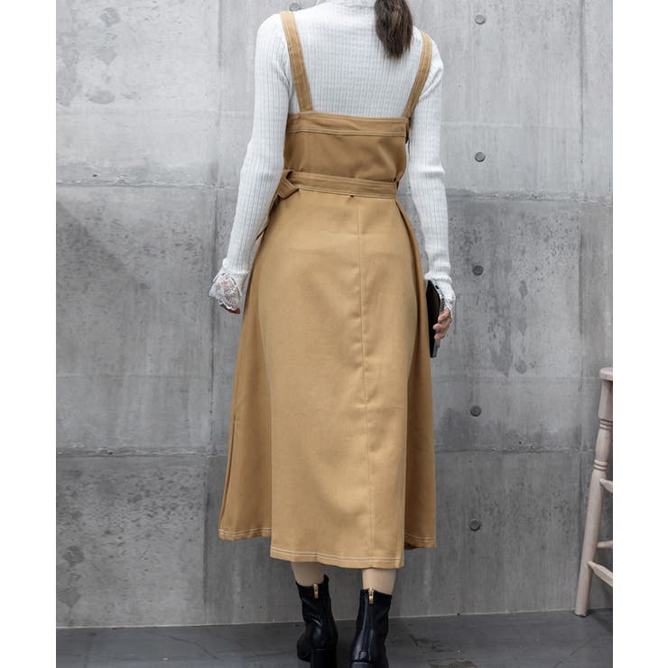 ジャンパースカート サロペットワンピース[品番：AGCW0005186