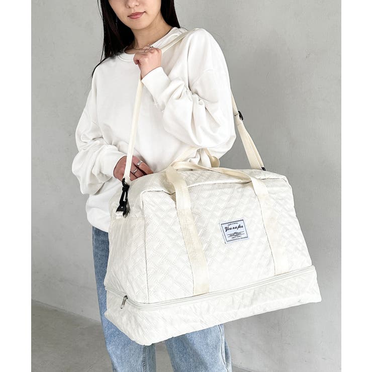 軽量キルティングトラベルバッグ ボストンバッグ[品番：OUTW0000294