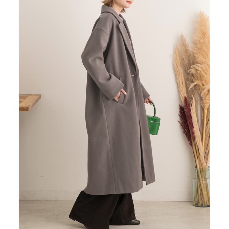 ウールタッチ チェスターロングコート[品番：ADEW0003823]｜ad thie