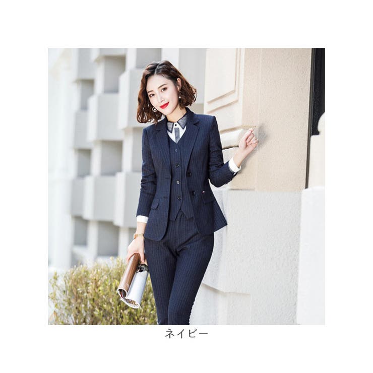 ビジネススーツ パンツスーツ セットアップ レディース[品番