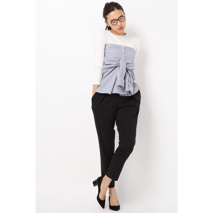 EDIT.FOR LULU＞ シャツ風ベアトップ◇[品番：BYCW0012877]｜B.C STOCK