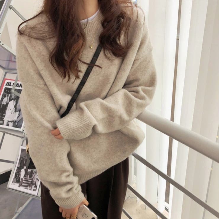 ミックスカラーオーバーニット ユニセックス カラーニット[品番