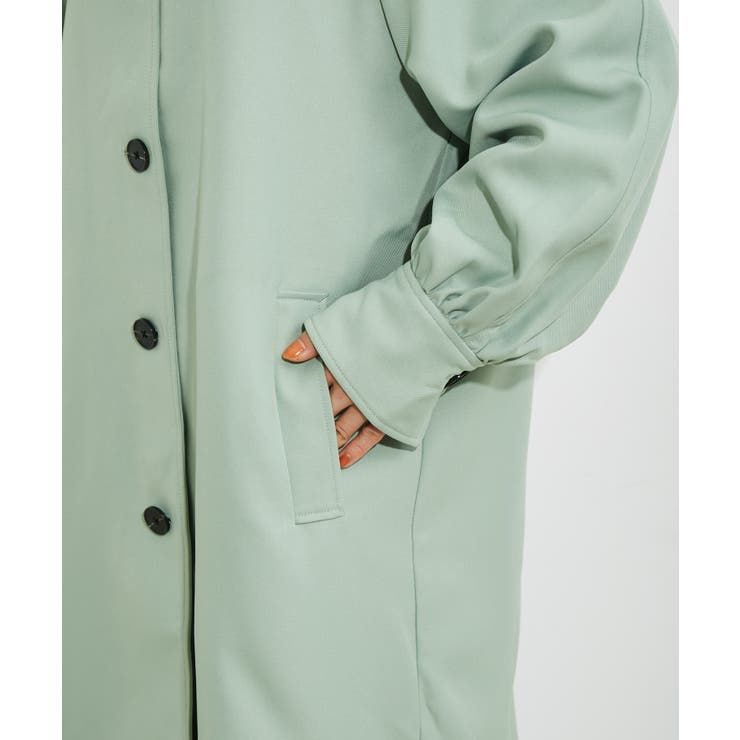 一部店舗限定】【2WAY】オーバーサイズスタンドカラー＆ステンカラー