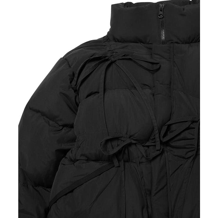 韓国人気ブランド/sinoon】 リボンディテールダウンジャケット[品番