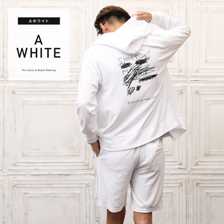 セットアップ 夏 メンズ◇MARK別注パイルセットアップ◇[品番