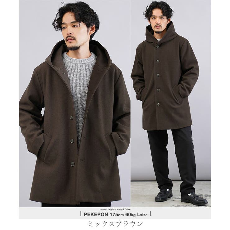 コート メンズ フード付き◇JIGGYS[品番：JG000014406]｜JIGGYS SHOP
