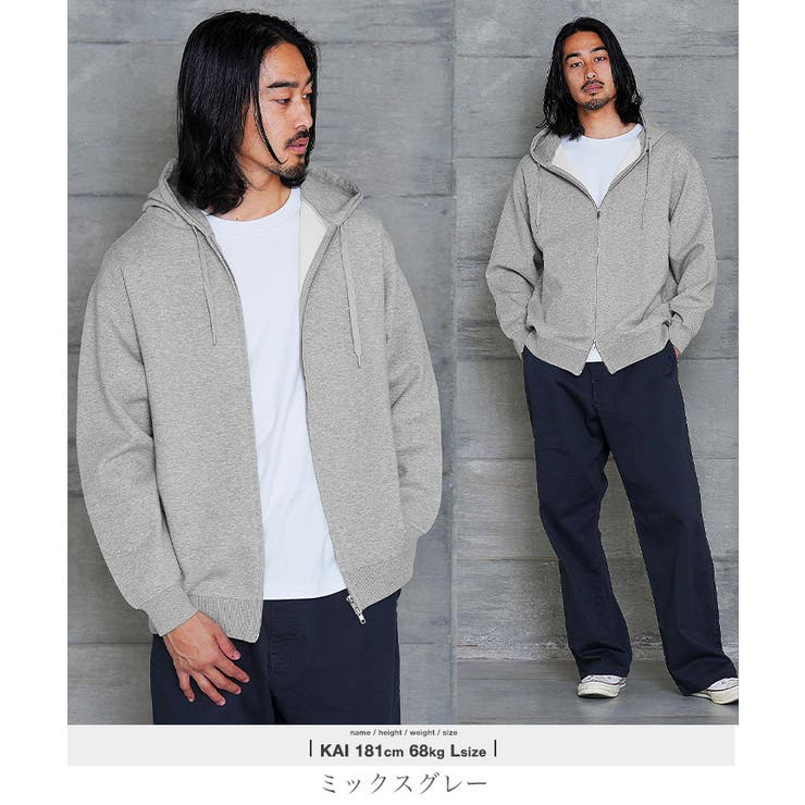 ジップ パーカー メンズ[品番：JG000014459]｜JIGGYS SHOP（ジギーズ