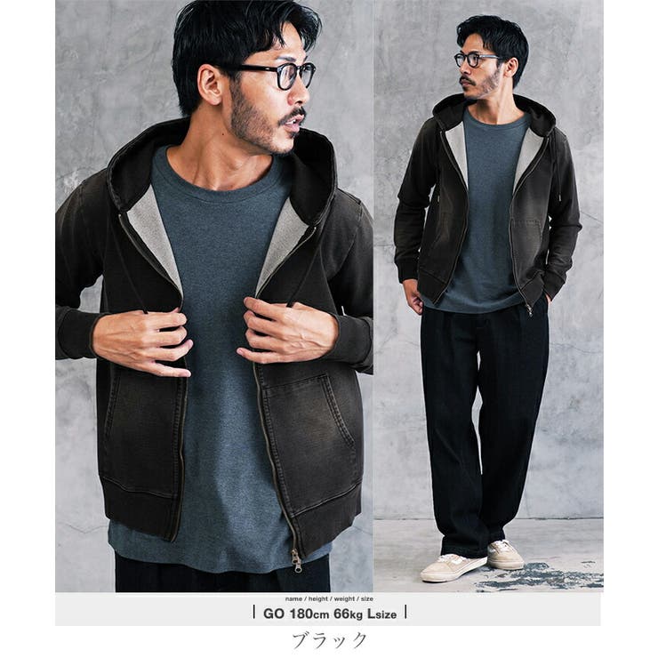 ◇スウェットデニムZIPパーカー◇[品番：JG000010105]｜JIGGYS SHOP