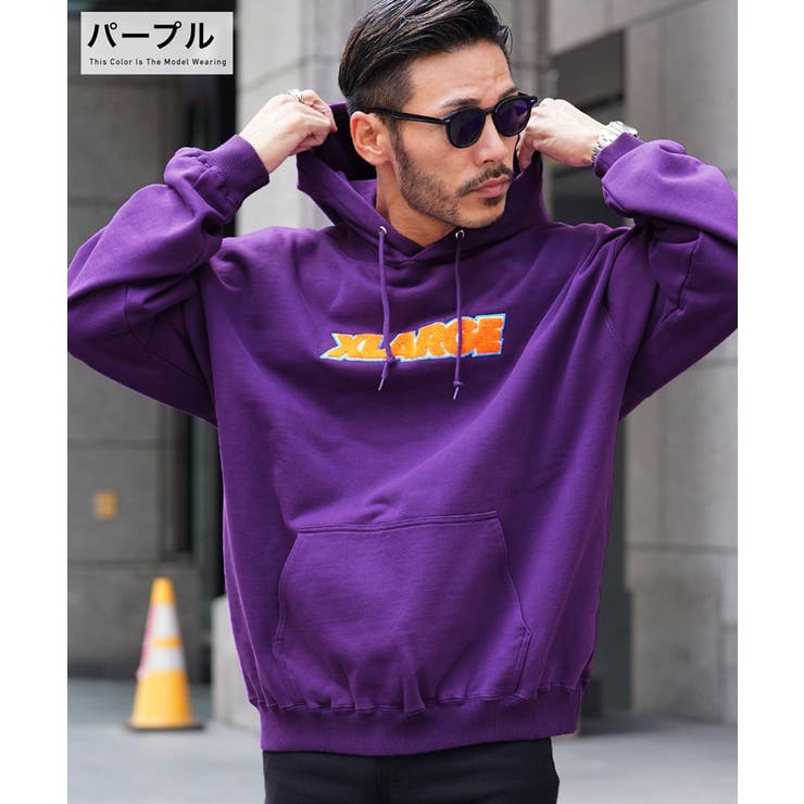 ◇XLARGE(エクストララージ)XLARGE ロゴプルパーカー◇[品番