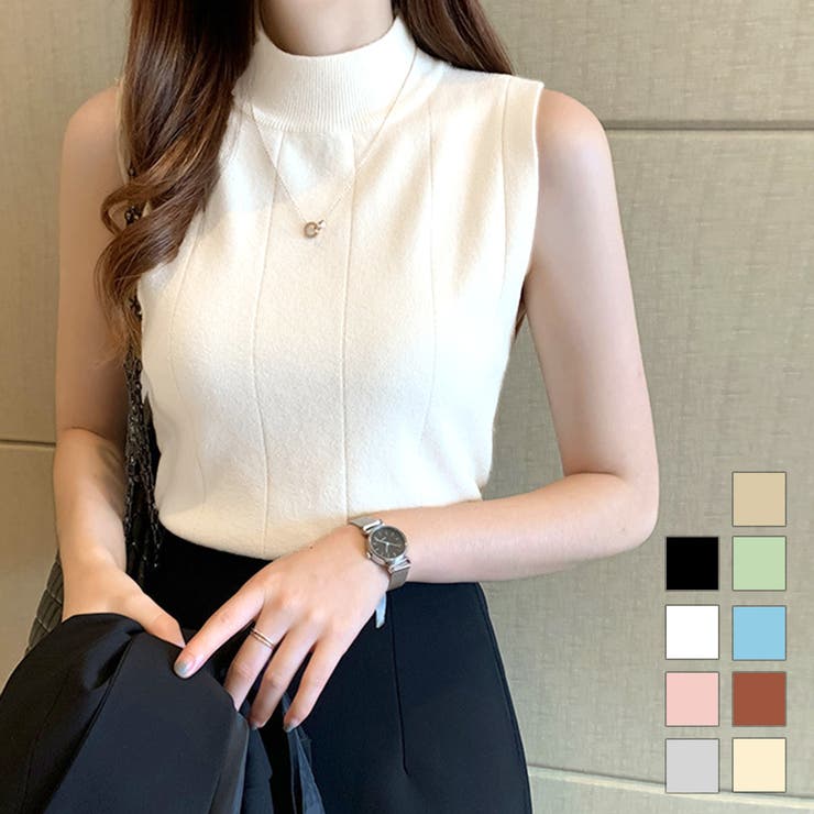 サマーニット ノースリーブ 春[品番：JCSW0000993]｜JOCOSA（ジョコサ