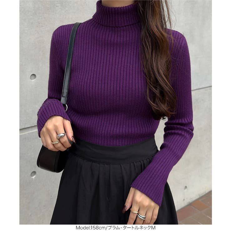 もっちり リブニット［C6260］ ニット[品番：KO000013158]｜KOBE