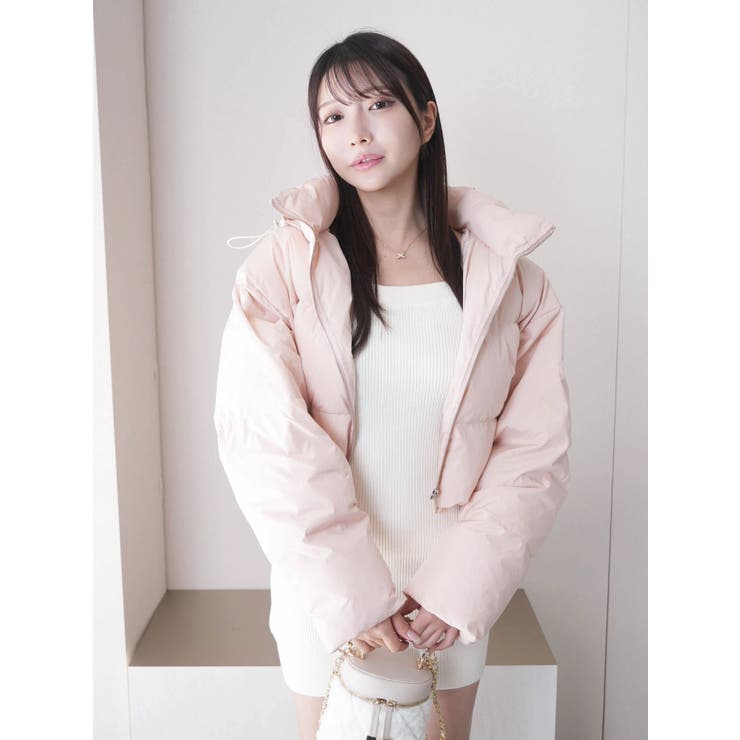 クロップドフェイクダウンジャケット[品番：LINW0002558]｜LIPSERVICE