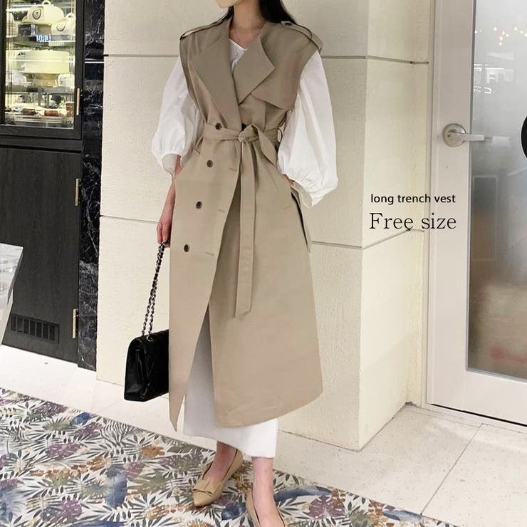 ベスト トレンチ トレンチベスト[品番：ZI000009143]｜IRADOWL（アイラ