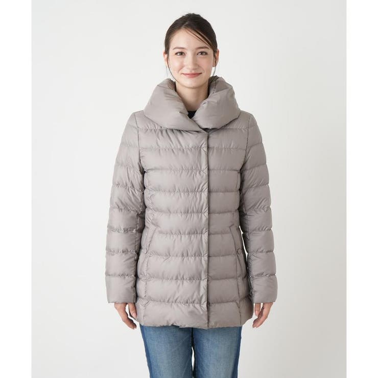 ショールカラーダウンコート[品番：LAVW0019234]｜Leilian（レリアン