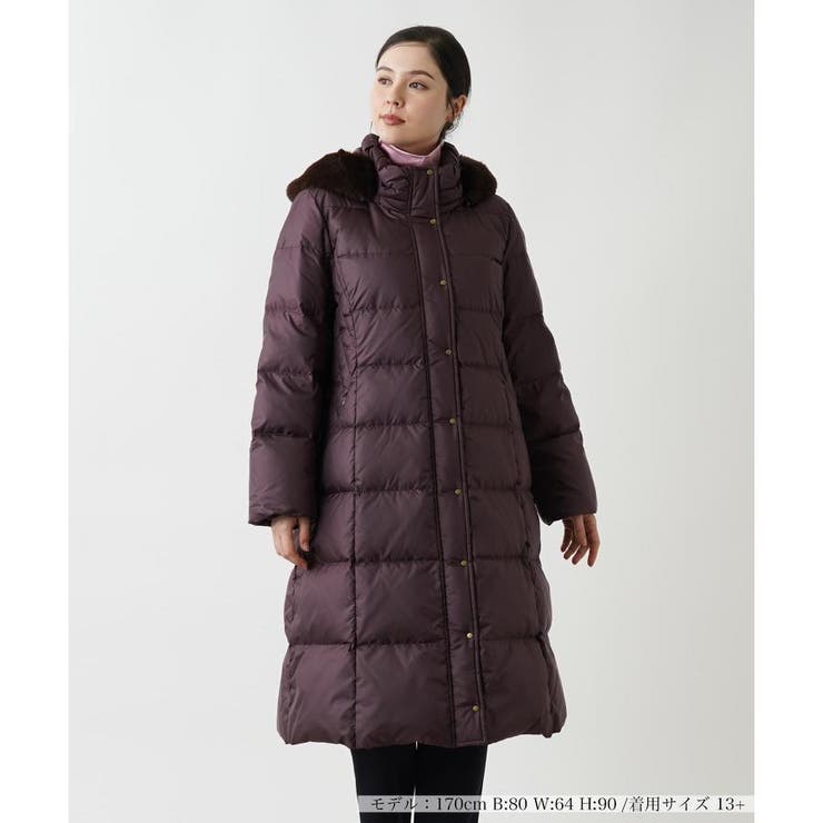 ロング丈ダウンコート[品番：LAVW0018141]｜Leilian PLUS HOUSE