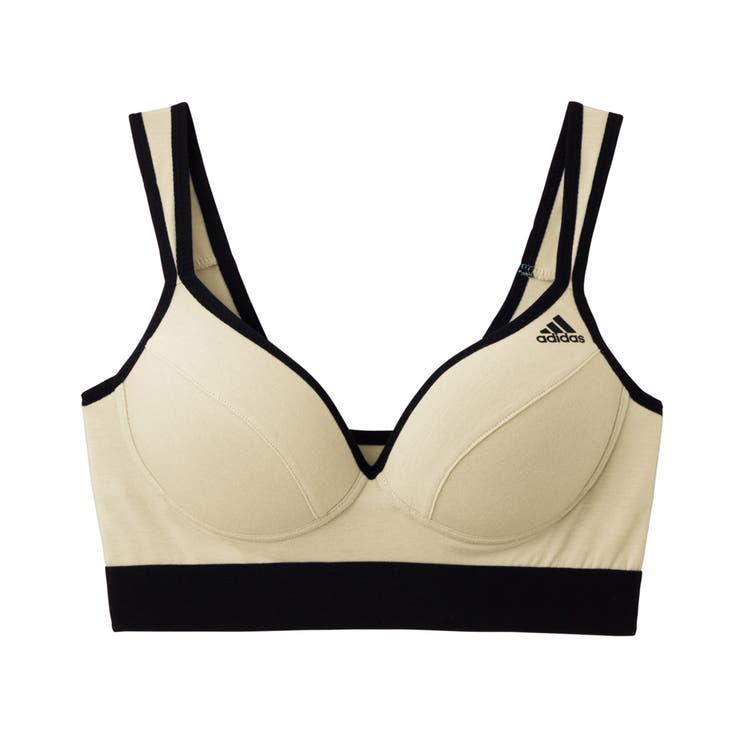 adidas（アディダス)スポーツブラAP6655ノンワイヤーブラ綿混 吸汗速乾