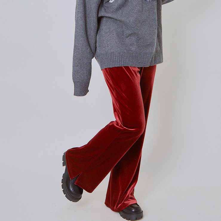 ベロアスリットフレアパンツ[品番：GORW0009665]｜GORGE （ゴージ）の