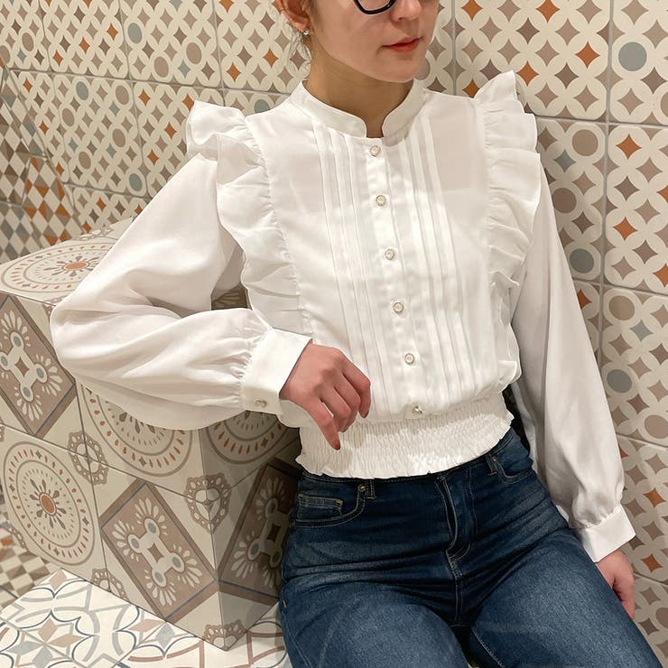 ピンタックフリルブラウス[品番：GORW0008590]｜GORGE （ゴージ）の