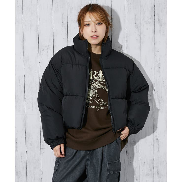 ショート丈×ボリュームシルエット》レディース 中綿ブルゾン 軽量