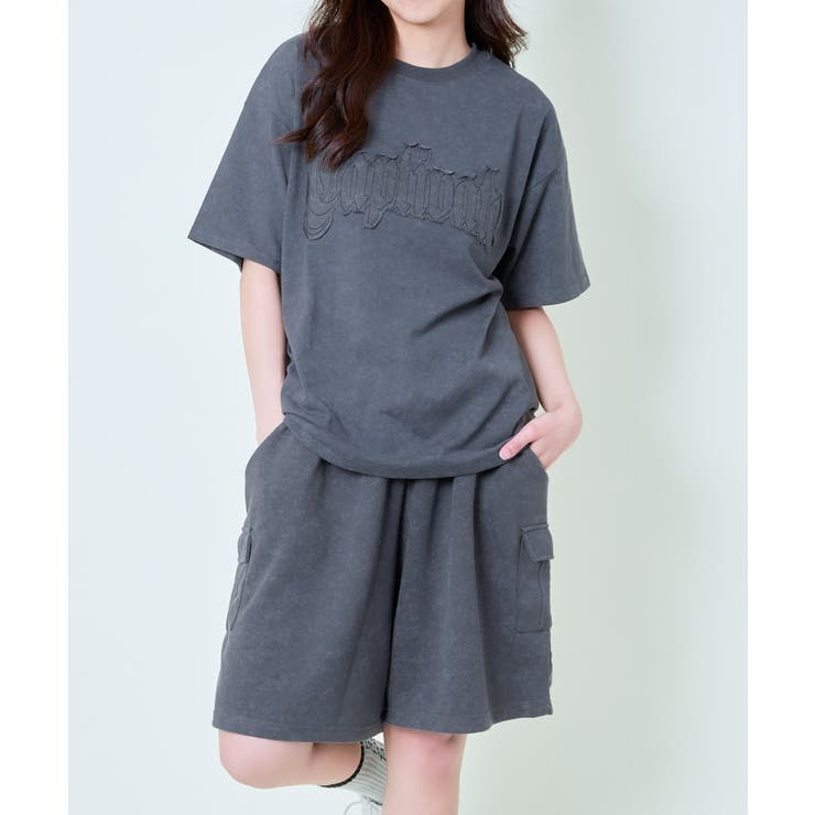 Tシャツ＋ショートパンツ》レディース セットアップ 半袖 上下セット