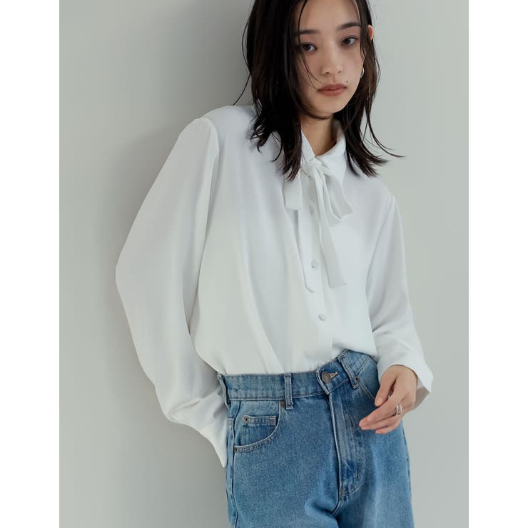 2WAYボウタイシャツブラウス[品番：GS000021970]｜Re:EDIT（リエディ