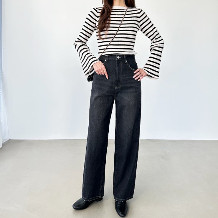 ハイウエストストレートデニム[品番：GERW0010588]｜GeeRA（ジーラ）の