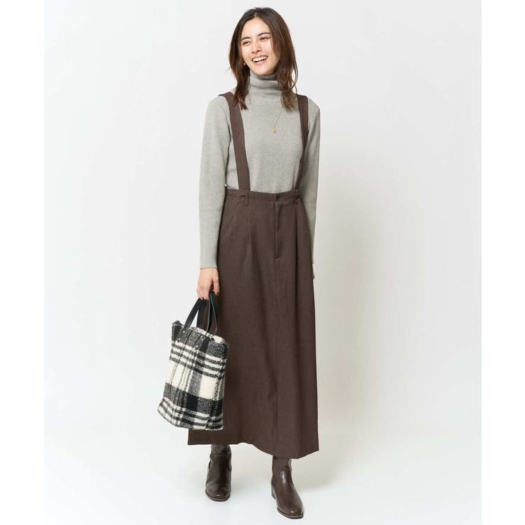 2WAY】サスペンダー付きIラインスカート[品番：ITKW0019427]｜a.v.v