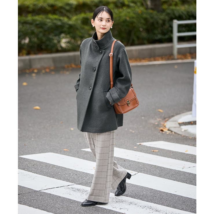 スタンドカラーミディコート[品番：ITKW0018986]｜a.v.v【WOMEN