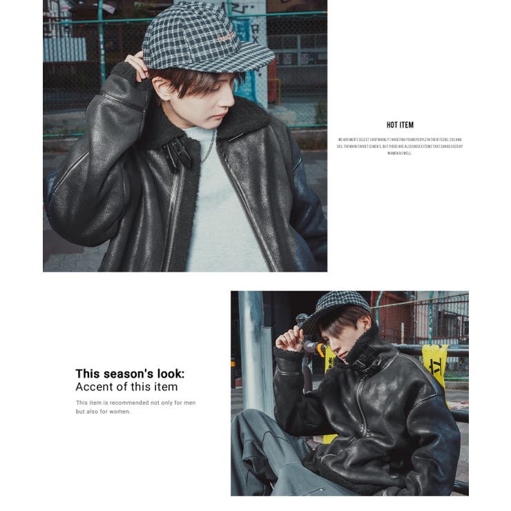 ムートンジャケット メンズ SIDEWAY[品番：IP000006914]｜improves