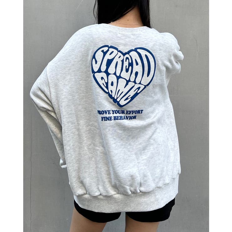 Backハートロゴ裏毛チュニック 春 SS[品番：INGW0009858]｜INGNI