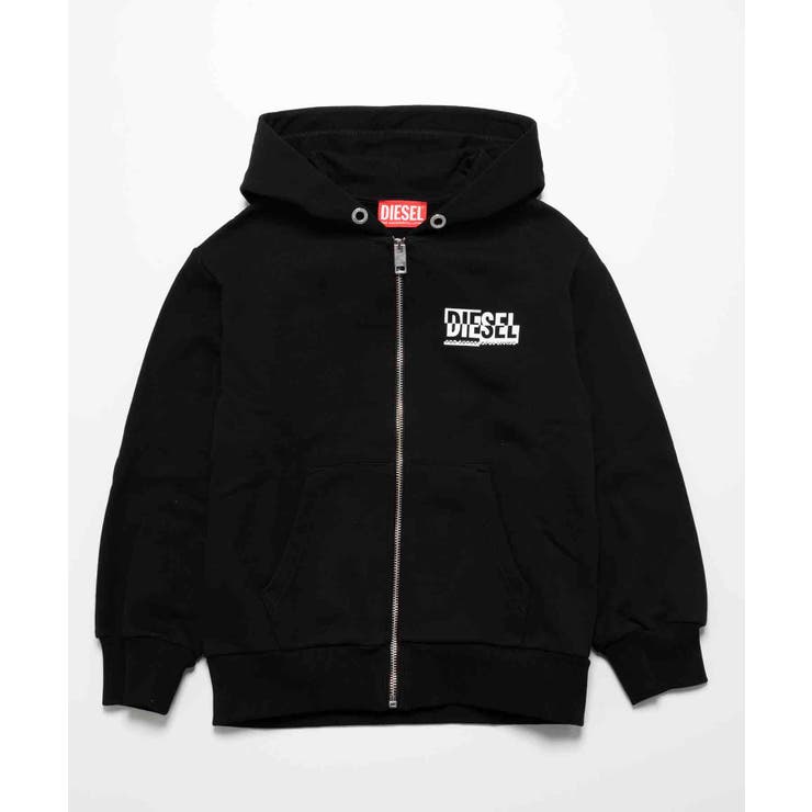DIESEL ディーゼル ブランドロゴジップアップパーカー[品番