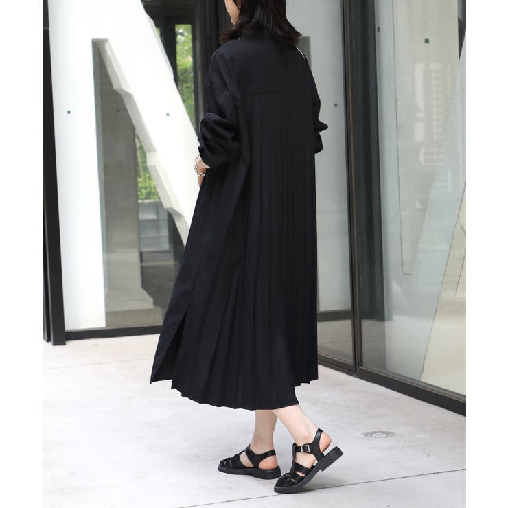 MAISON BREEZE】バックプリーツロングシャツワンピース SCCH32…[品番