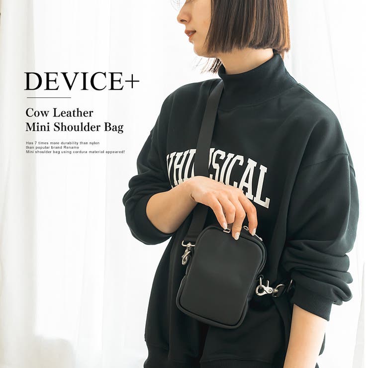 DEVICE＋ 本革カウレザー ミニショルダーバッグ[品番：TOPW0000544