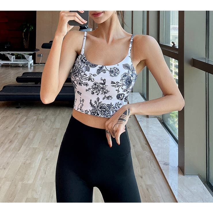 ヨガウェア 上下セット 花柄[品番：TY000007876]｜teddyshop（テディー