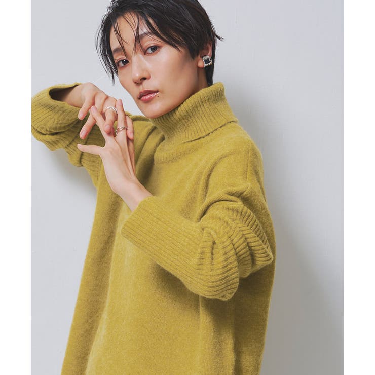 RASW】アルパカ混タートルネックニット ニット セーター アルパカ混