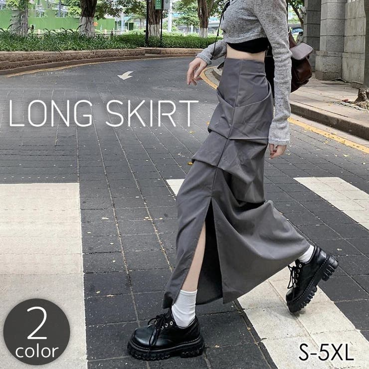 ロングスカート レディース 女性[品番：FQ000184891]｜PlusNao