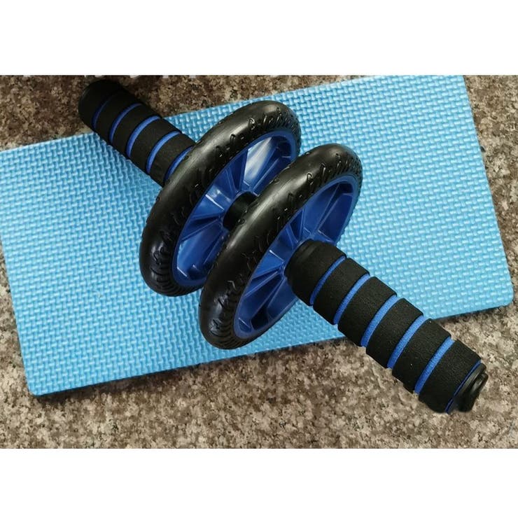 腹筋ローラー 腹筋トレーニング器具 エクササイズローラー[品番
