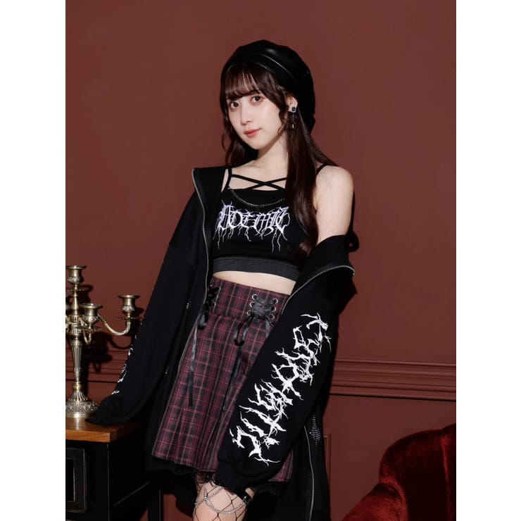 クロスチェーンゴシック刺ブラトップ[品番：PLMW0011736]｜NOEMIE