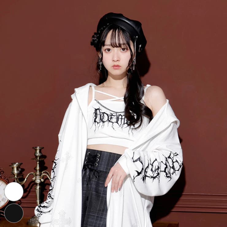 クロスチェーンゴシック刺ブラトップ[品番：PLMW0011736]｜NOEMIE