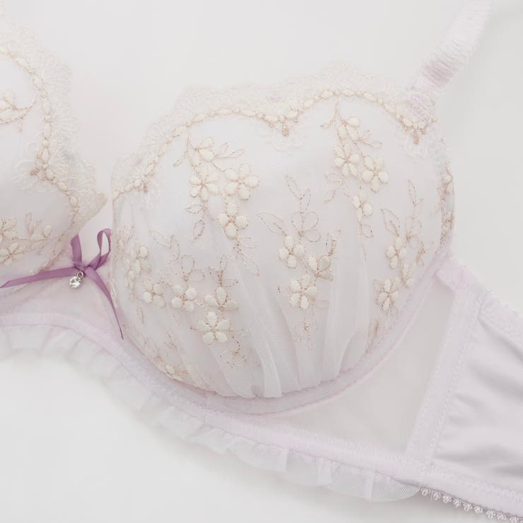 フレンチガーリー3/4カップブラ＆ショーツ [品番：PLSW0001323