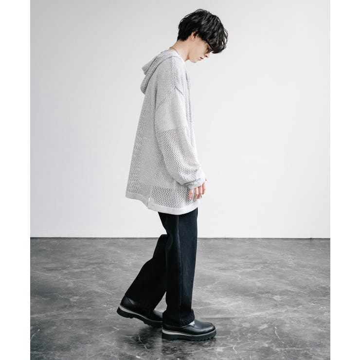 パーカー メッシュニット ダブルジップ[品番：OE000007823]｜Rocky