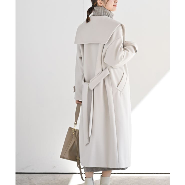 セーラーカラーロングコート[品番：RPSW0000884]｜rps（アールピーエス