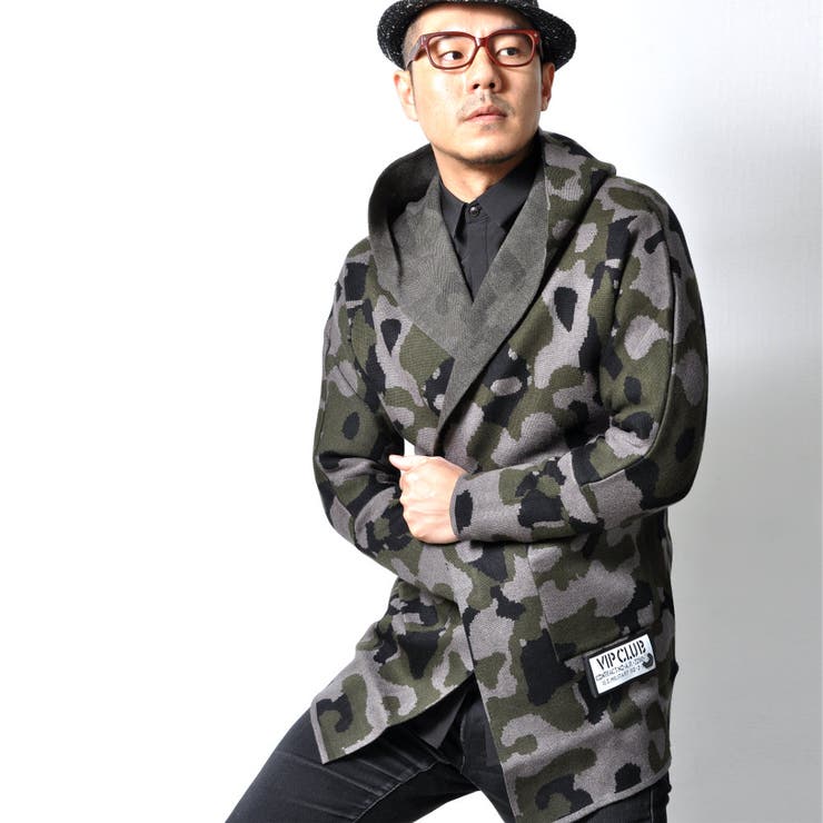 迷彩柄 ロングカーディガン カモフラ[品番：RSCM0000882]｜RAiseNsE