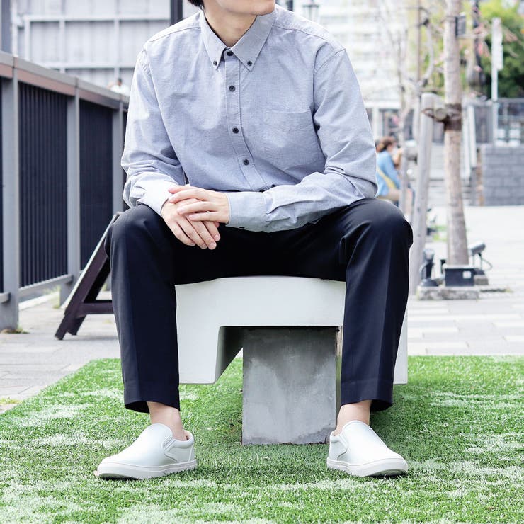 メンズ ストリート オフィス セットアップ スリッポンスニーカー