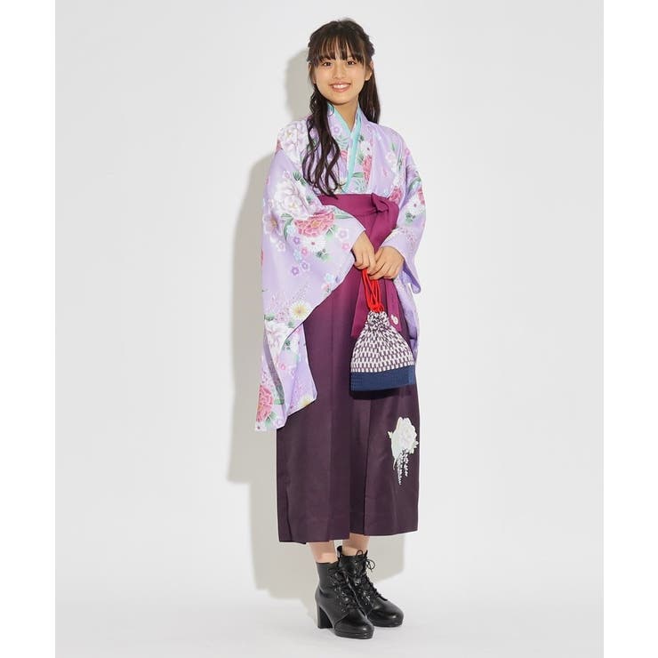 ◇【入卒・セレモニー・卒服】SET商品 ピンクラテオリジナル袴[品番