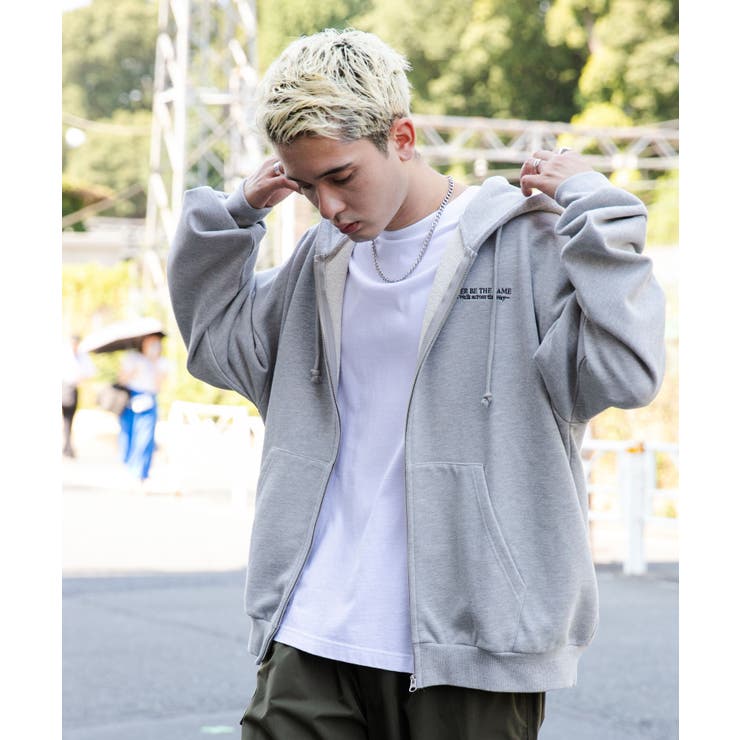 ヘビーウエイトワンポイントZIPパーカー レディース 秋[品番