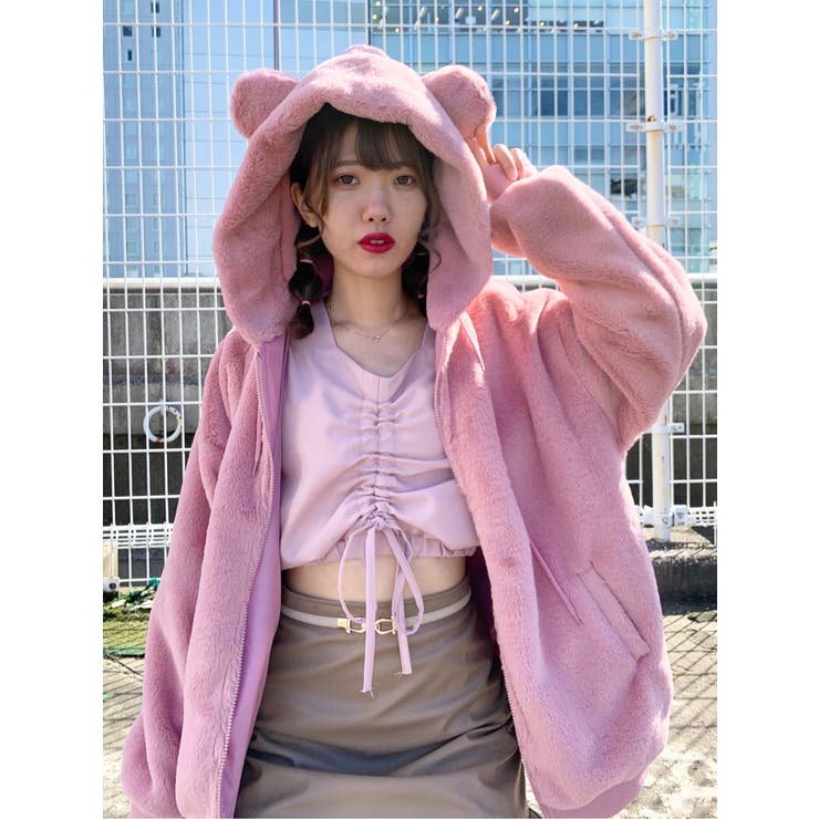 WC】クマフェイクファーパーカー[品番：WG010076813]｜WEGO【WOMEN